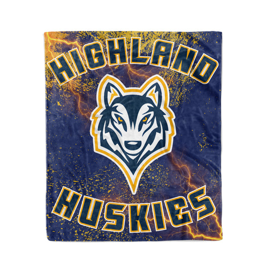 Highland Middle School Huskies Team Blankets