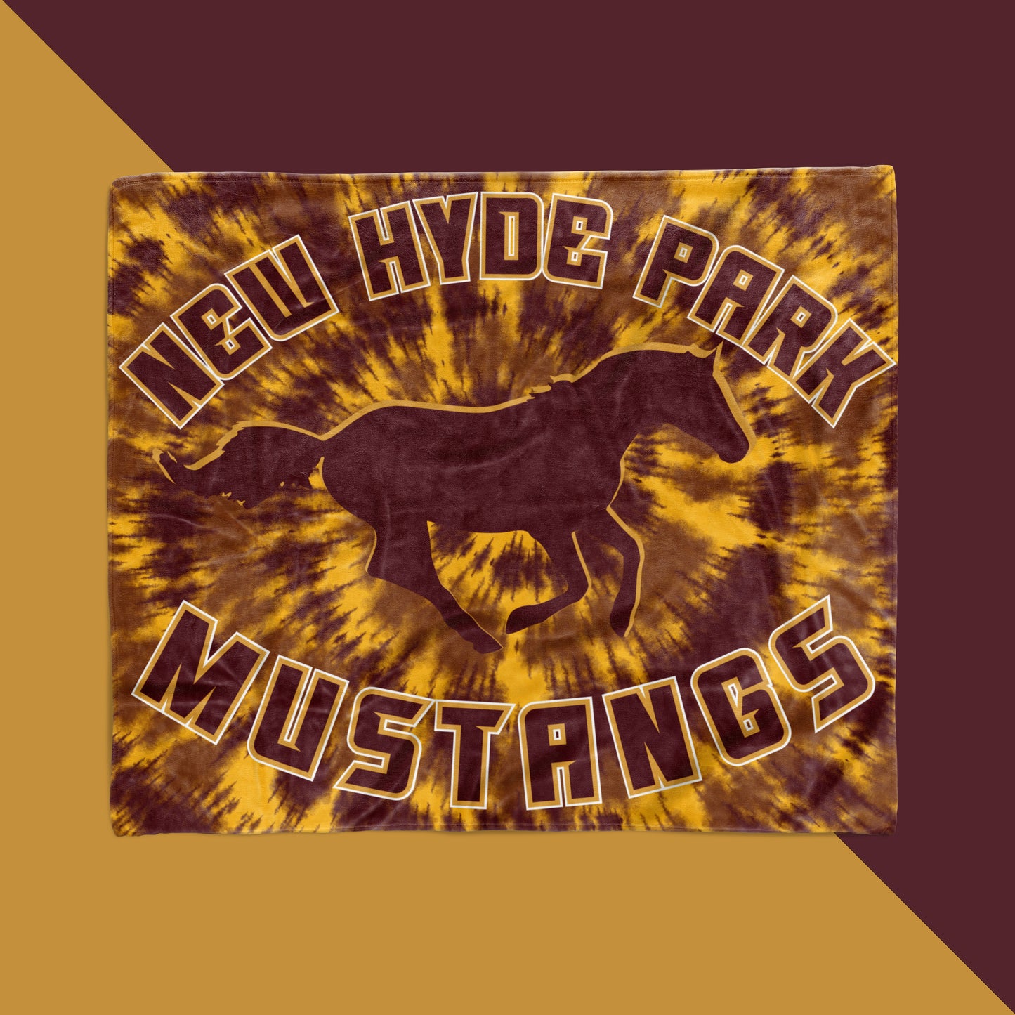 New Hyde Park Road School Mustang Team Blankets